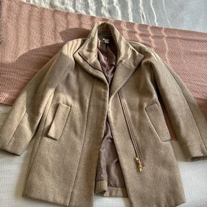 J. Crew Tan Wool Coat Size 2P